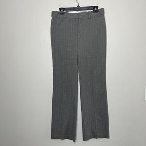 BANANA REPUBLIC Pants Womens 8 Martin Fit Gray Pinstripe Straight Leg Trouser